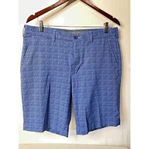 Jack Nicklaus Men’s 34‎ Blue Golf Flat Front Short Performance Golfer Shorts